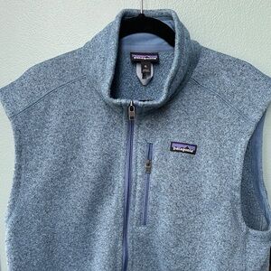 Patagonia Heather Blue Fleece Vest